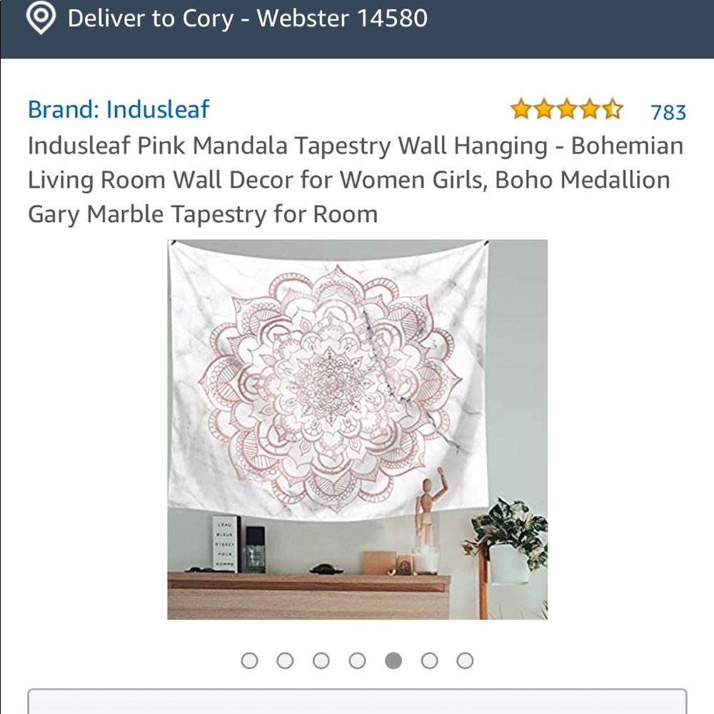 Rose gold marble tapestry ⚠️